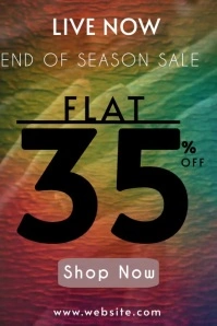 Brown Gradient End Of Season Sale Tumblr Grap template