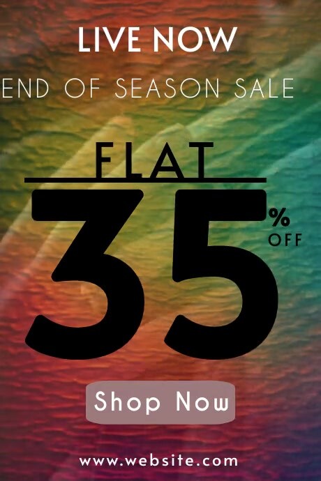 Brown Gradient End Of Season Sale Tumblr Grap template