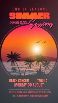 Brown Beach Concert Instagram Reel Template