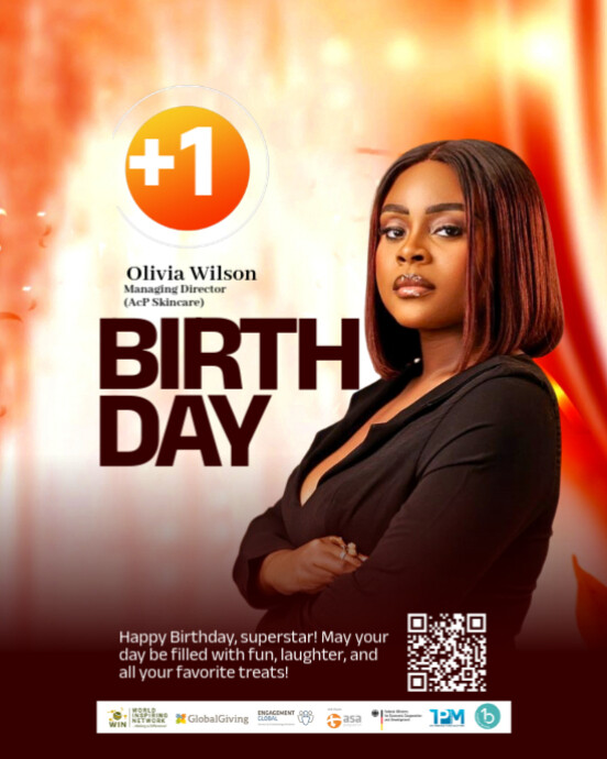 Brown Gradient Happy Birthday Instagram Portrait Template PosterMyWall