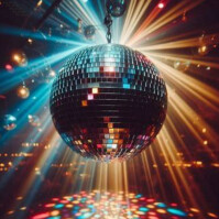 Brown Gradient Radient Disco Vibe  Instagram Post template