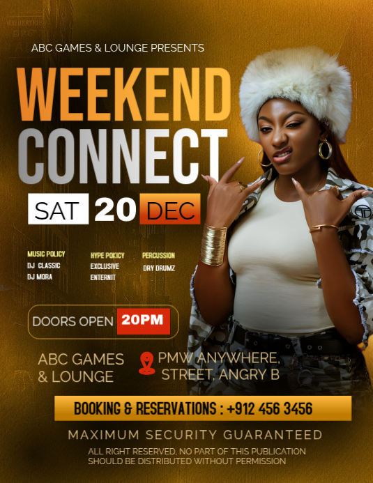 Weekend Connected Copy of Brown Gradient Weekend Connect Flyer (us Letter) | PosterMyWall