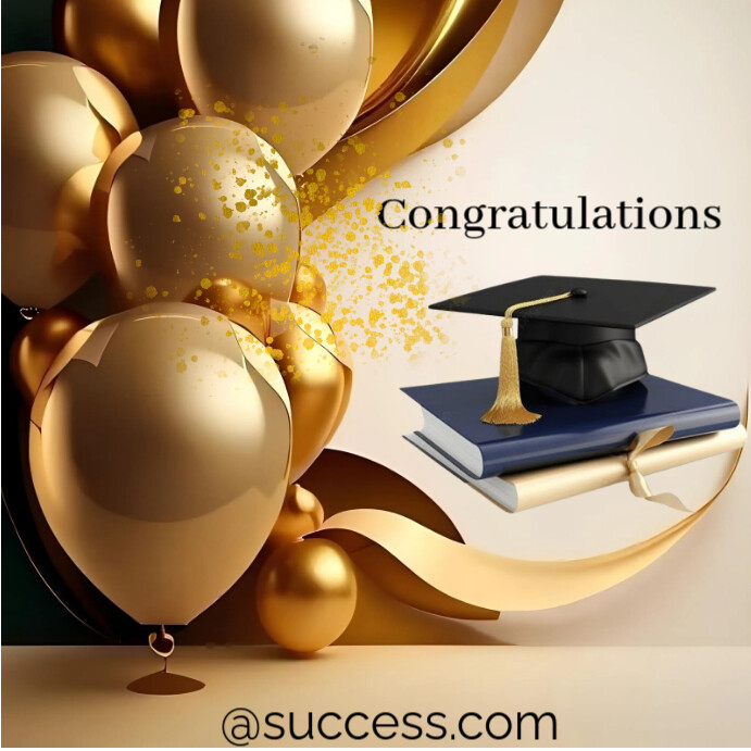 Graduation Congratulations Instagram Template | PosterMyWall