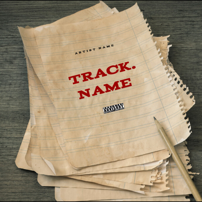 Brown Grunge Best Cover Album Music Art Trap Mixtape Rap  Album Cover template