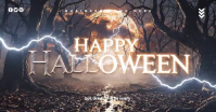 Marrón Halloween Party Facebook Shared Image Template