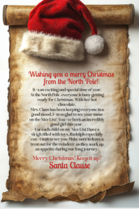 Brown Grunge Letter From Santa Pinterest Graphic Pinterest-grafik template