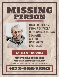 Grigio Missing Person Iflaya Template