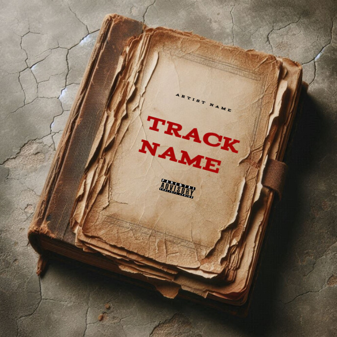 Brown Grunge Mixtape Cover  Album Cover Albumhoes template