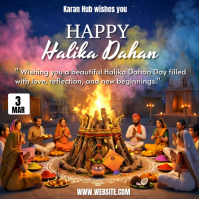 Brown Halika Dahan Celebration Logo โลโก้ template