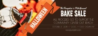 Brown Halloween Bake Sale Facebook Cover template