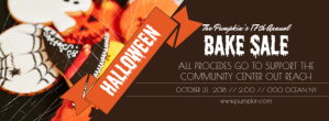 Brun Halloween Bake Sale Facebook-coverfoto Template