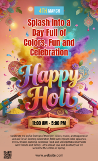 Brown Holi Festival Celebration US Legal Template