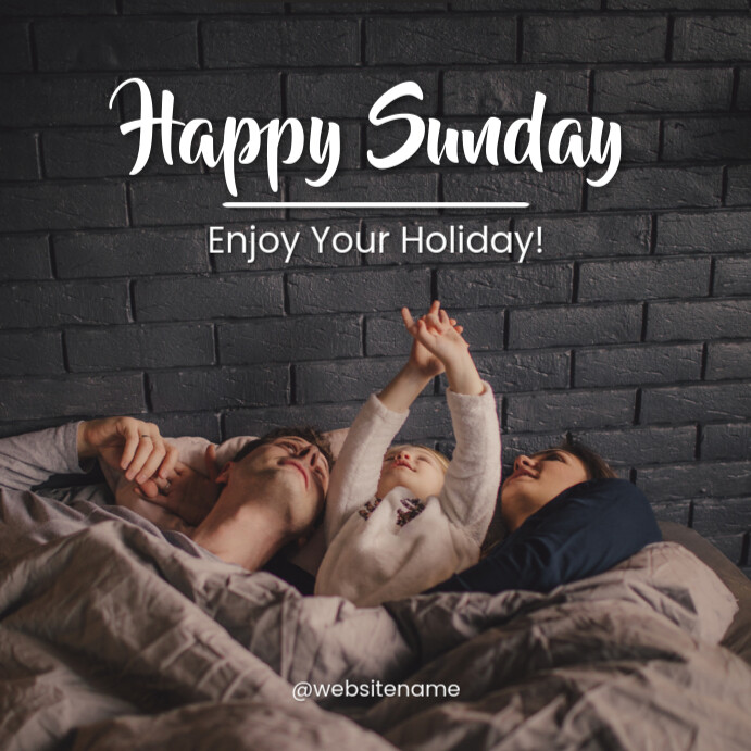Copy of Brown Hello Sunday Instagram Post | PosterMyWall