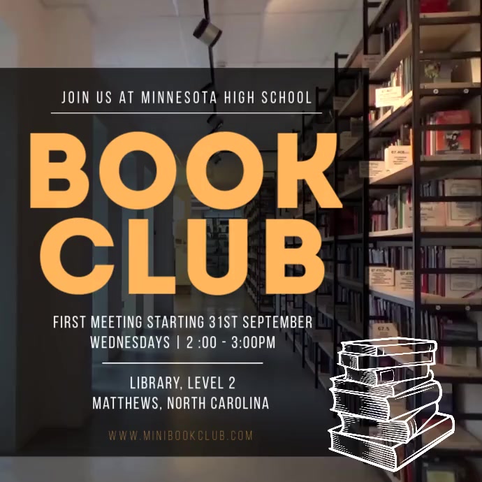 brown high school book club instagram video
