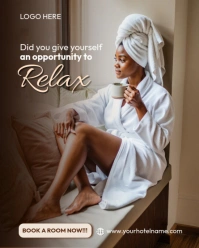 Brown Hotel Instagram Portrait template