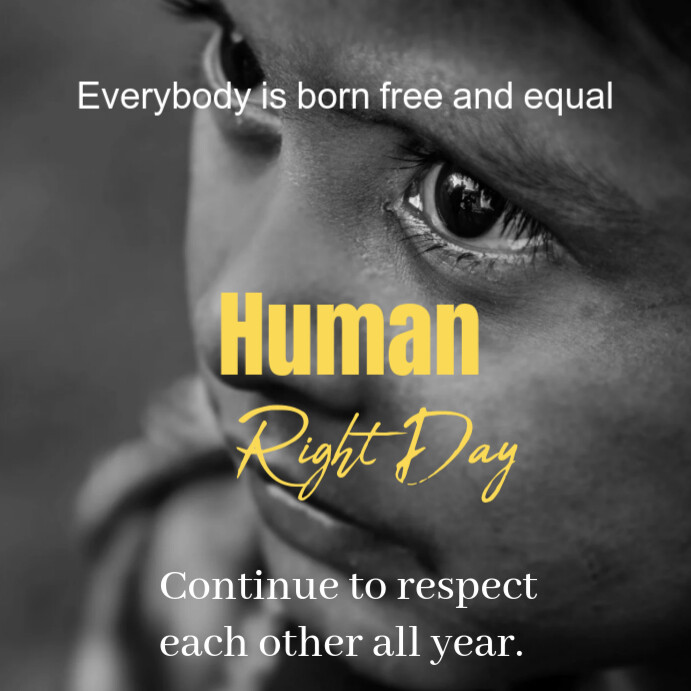 Copy of Brown Human Rights Day Instagram Post | PosterMyWall
