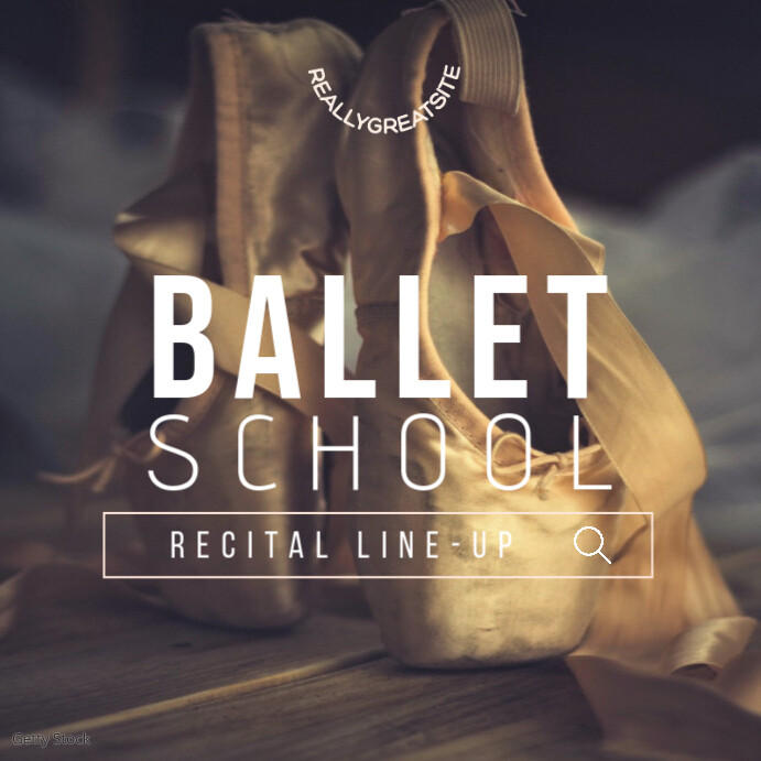 Plantilla de Brown Illustrative Ballet School Post Instagram Instagram ...