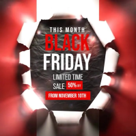 Brown Illustrative Black Friday Sale  Instagram Post template