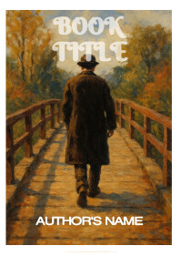 Brown Illustrative Book Cover A6 template