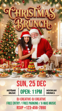 Marrone Christmas Brunch Event Instagram Story Template