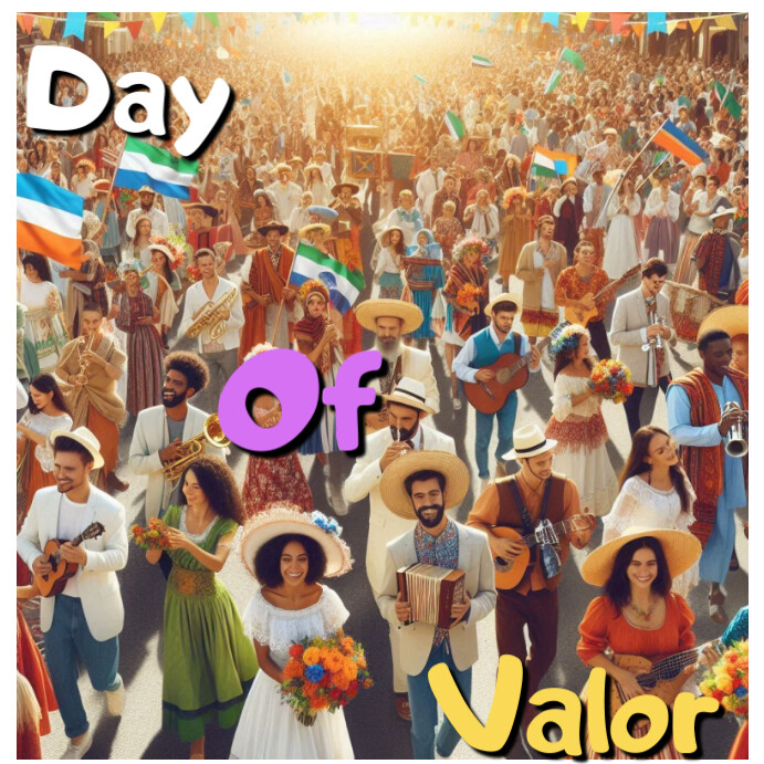 Brown Illustrative Day Of Valor  Instagram Post template