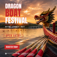 Marrón Dragon Boat Festival Message Instagram Template