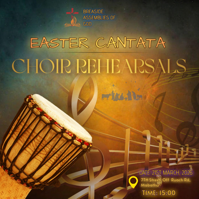 Brown Illustrative Easter Cantata Choir Rehearsals Instagram Post ...