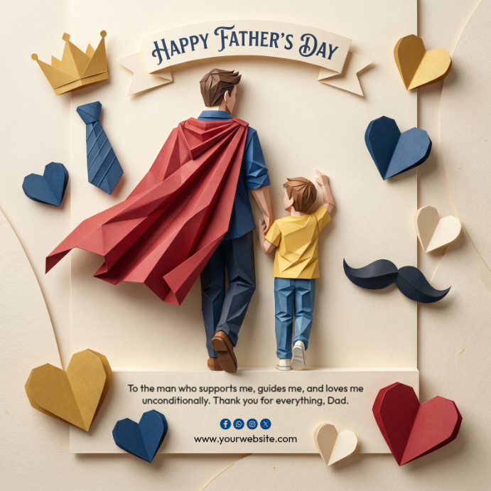 Father's Day Instagram Ad Template | PosterMyWall