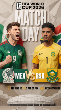 Brown Illustrative FIFA World Cup Match Instagram Story template