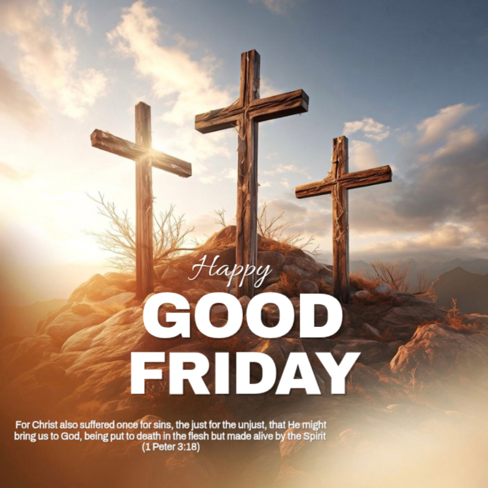 Copy of Brown Illustrative Good Friday Instagram Post | PosterMyWall