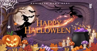 Viola Halloween Greeting auf Facebook geteiltes Bild Template