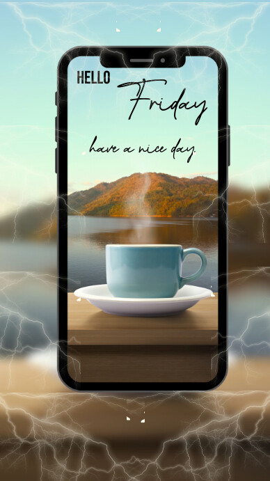 Copy of Brown Illustrative Hello Friday Instagram Sto | PosterMyWall