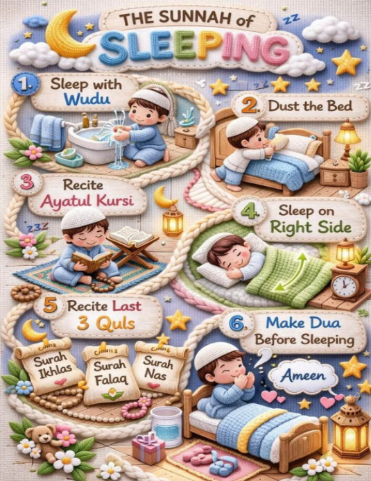 Plantilla de Islamic Sleeping Practices | PosterMyWall