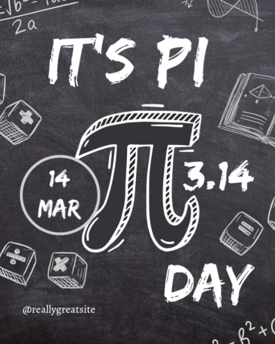 Brown Illustrative Pi Day Celebration Instagram Portrait 2026 Template ...