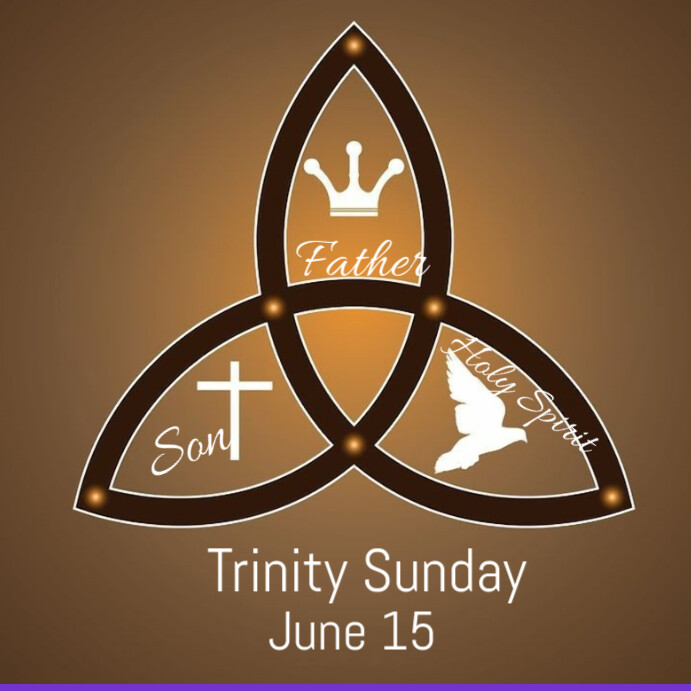 Plantilla de Brown Illustrative Trinity Sunday Instagram Post ...