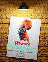 Brown Illustrative Women's Equality  Flyer (us Letter) Volante (Carta US) template