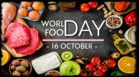 Brown Ilustratif World Food Day Pos Twitter template