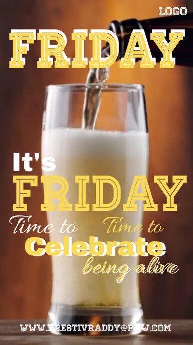 Brown  It's Friday  Instagram Reel template