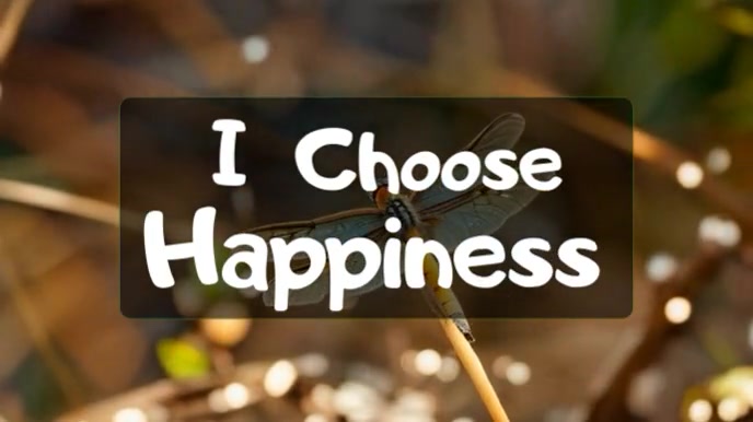 Brown Joyful Affirmations  Digital Display (16:9) template