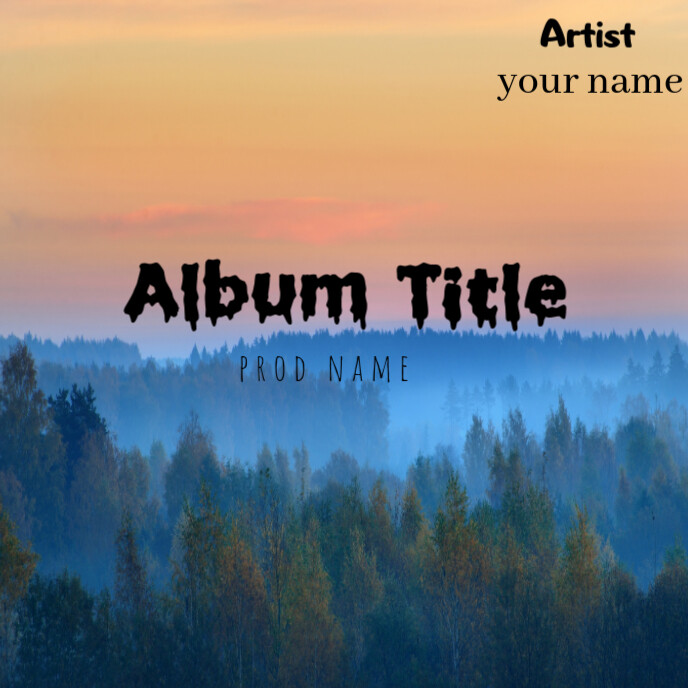 Copy of Brown Joyful Album Cover Album Cover | PosterMyWall
