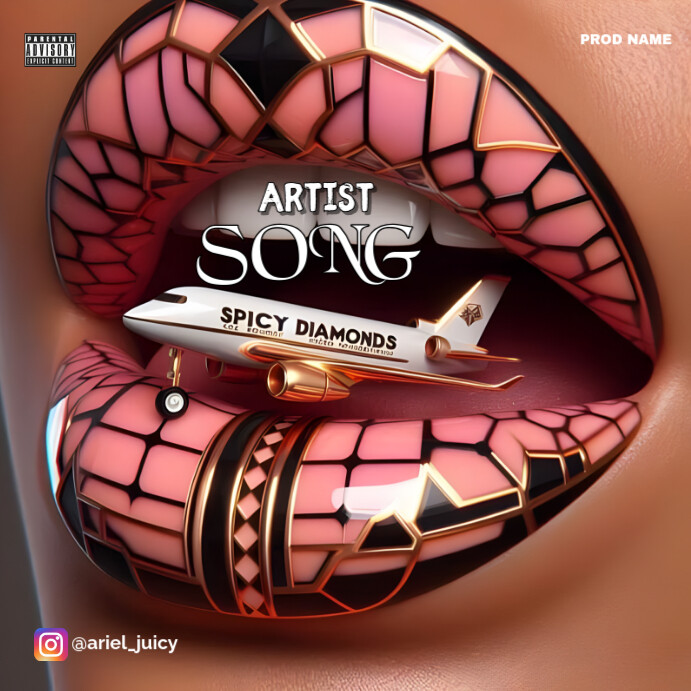 Brown Joyful Album Music Song Cover Instagram template