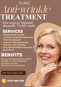 Brown Joyful Anti Wrinkle Treatment  A4 template