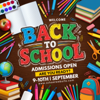 Brown Joyful Back to School Instagram Post template
