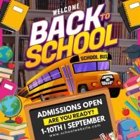 Brown Joyful Back to School Instagram Post template