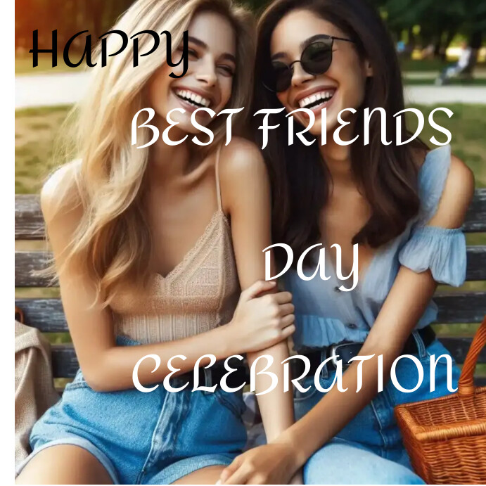 Brown Joyful Best Friend Day Instagram Post Template | PosterMyWall