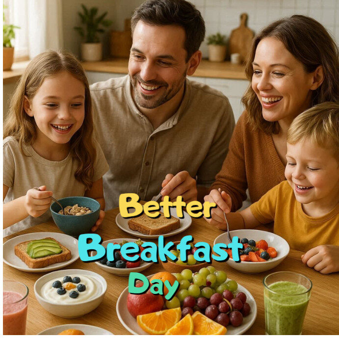 Brown Joyful Better Breakfast Day Instagram Post Template | PosterMyWall