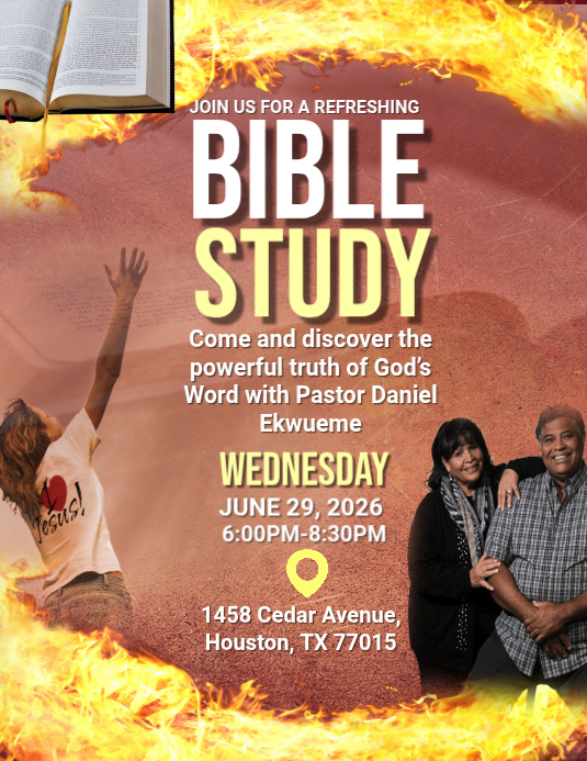 Brown Bible Study Event Flyers Template | PosterMyWall