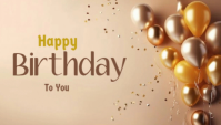 Brown Birthday Celebration Besigheidskaart Template