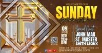 Brown Joyful Church Facebook Shared Image template