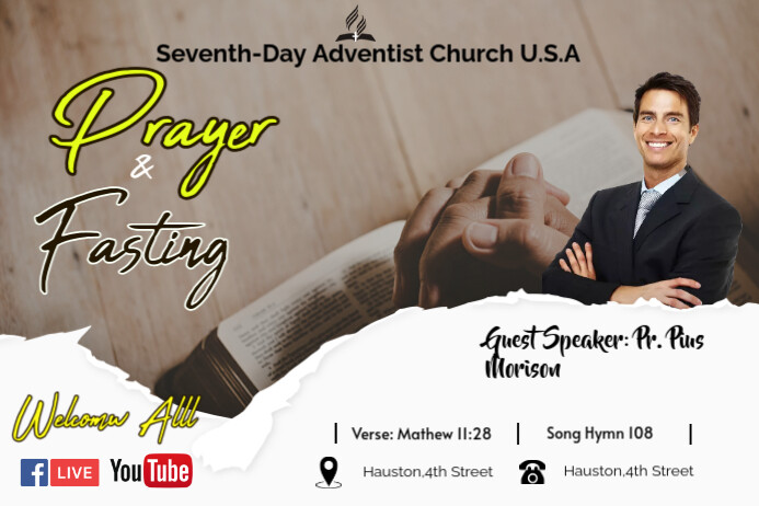 Brown Joyful Church Template Label